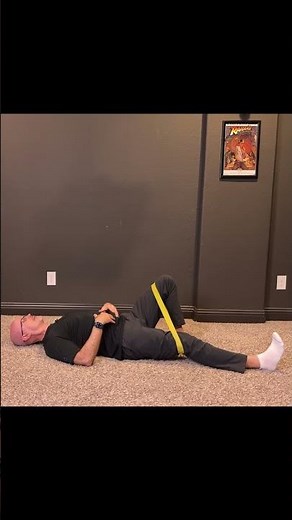 Stronger Hips in Minutes! Supine Hip Abduction with Band