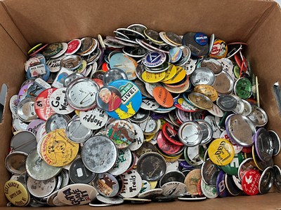 Vintage Pin Pinback Buttons Collection Lot 14lbs Advertising Sports Local Crafts | eBay