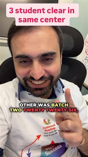 Crazy success Story for 3 PMP