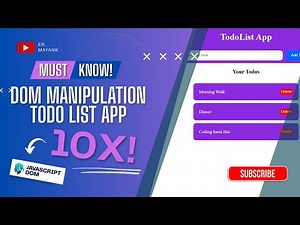Build a To-Do List App with JavaScript DOM Manipulation