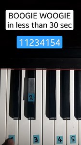 Fast boogie woogie piano lesson: Learn to play in less than 30 seconds