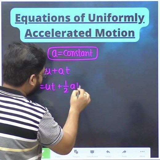 EQUATIONS OF MOTION 🔥 EQUATIONS OF UNIFORMLY ACCELERATED MOTION 🔥 MOTION IN STRAIGHT LINE