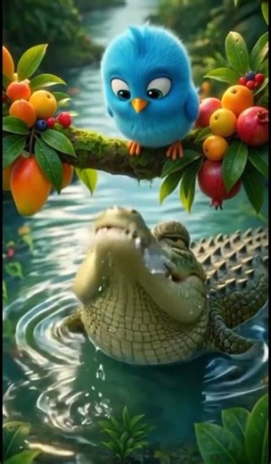 #bluechick और धोखेबाज मगरमच्छ #viral #viralvideo #bedtimestories #kids #story #yellow