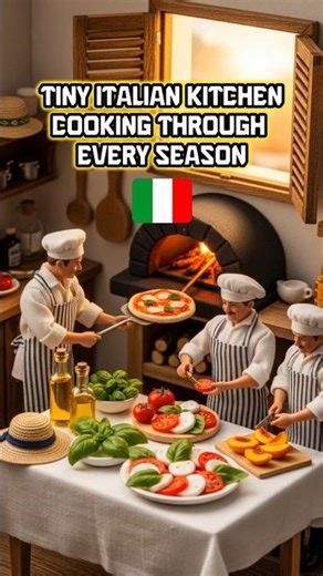 Mini Traditional Italian Kitchen | Seasonal Tiny Feast 🇮🇹