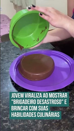 Jovem viraliza ao mostrar "brigadeiro desastroso" e brincar com suas habilidades culinárias! 😮🤣