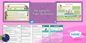Phase 2 Writing: Paragraphs: Topic Sentences In Paragraphs