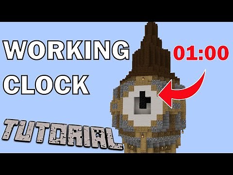 Working Clocktower TUTORIAL (works on all versions) | Decorative Redstone #5