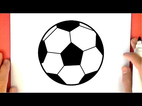 COMO DESENHAR UMA BOLA DE FUTEBOL - DESENHO DE BOLAS
