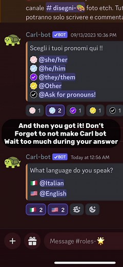 How to Make Carl Bot Add Role Messages on Discord