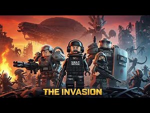 LEGO SWAT VS ALIENS: EARTH IS UNDER ATTACK! | LEGO ALIEN invasion stop motion