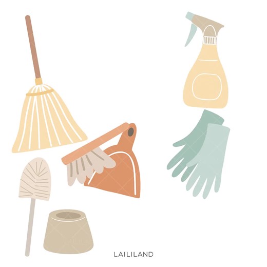 Kids Chore Clipart: Household Cleaning PNG and EPS Files (digital Download) - Etsy
