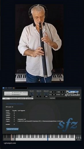 VG Harmonica SFZ sound library for free Sforzando and Aria Player, Robkoo R1 #vgtrumpet