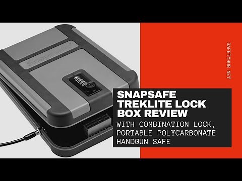 Snapsafe Treklite Lock Box Review with Combination Lock, Portable Polycarbonate Handgun Safe