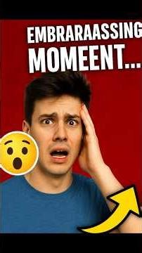 Embarrassing Moment Everyone Can Relate To 😂 | Relatable Shorts"