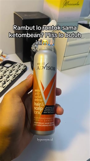 Solusi kamu biar rambut ga ketombean dan ga rontok bonus lembut dan wangi😍 #makarizo #makarizoadvisor #hairtonic