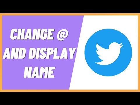 How to Change @ Name and Display Name on Twitter