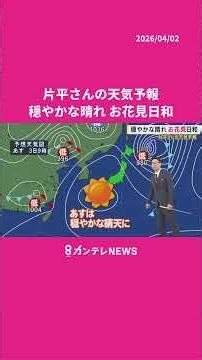 [Weather for Friday, April 3rd] Calm and sunny, perfect weather for cherry blossom viewing #news ...