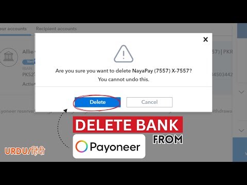 TOO SIMPLE: How to remove bank account from Payoneer account - URDU/हिंदी