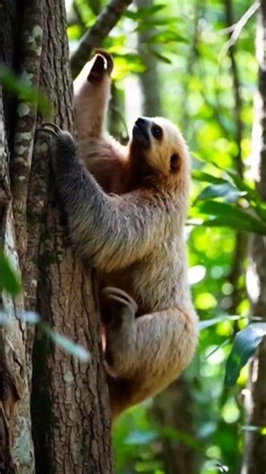 “Real Sloth in the Forest 🦥🌲 | Calm Wildlife Moment”