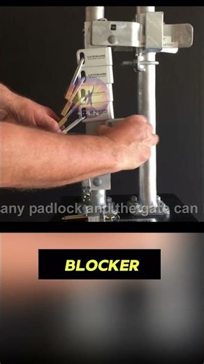 Many locks, one real mechanism. A shared-access gate that opens with just one key. #engineering