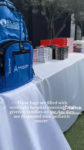 Meet the Roc Solid Ready Bag! 👋🎒Full of hospital essentials to help families feel hope and know they are not alone on the tough first day of a pediatric cancer diagnosis. #pediatriccancer #childhoodcancer #2025 #hope #nonprofit