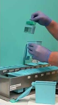 Hand stain with us using toluidine blue 🖐️ #histology #pathology #asmr