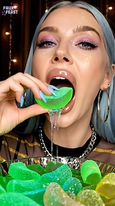 59K views · 9.1K reactions | Nature’s candy… but make it glossy ✨ Aloe vera gummies: cool, chewy, and crystal clear. They look like jelly, taste like spring, and sound so soothing  Would you eat one or plant it back?  #fantasyasmr #asmreating #oddlysatisfying #aloevera #asmrsounds | Faux Feast | Facebook