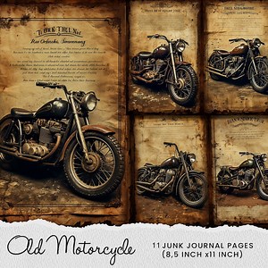 Classic Motorcycle Junk Journal Pages: Vintage Motorbike Ephemera (digital Download) - Etsy