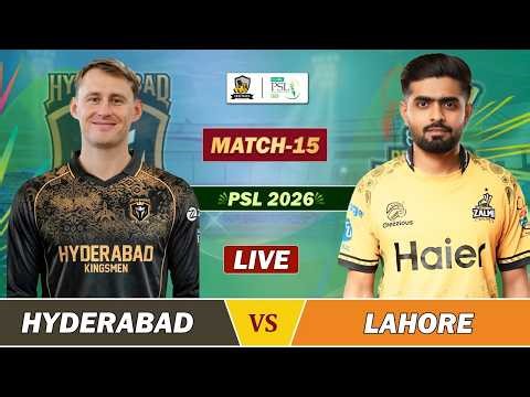 PESHAWAR ZALMI vs HYDERABAD KINGSMEN 15th MATCH LIVE | PSL 2026 LIVE | PZ VS HK LIVE COMMENTARY | PZ