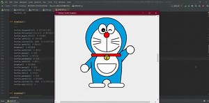 用Python画出哆啦A梦、皮卡丘、小猪佩奇、海贼王等卡通人物