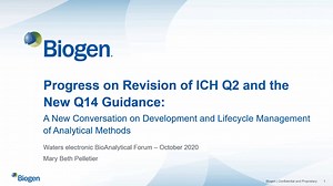 WEBINAR | Progress on Revision of ICH Q2 and the New Q14 Guidance - Waters Videos