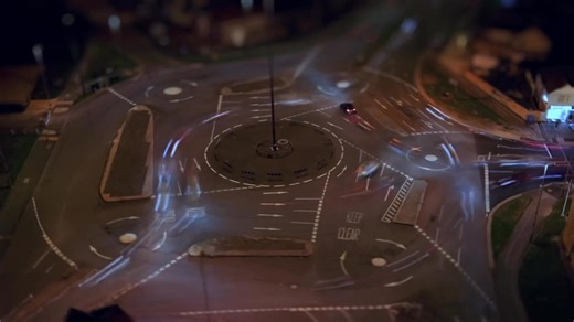 A day to night Hyperlapse of Swindon magic roundabout - Mini world effect 🌍 Mini 5 pro 👍🏻 | Dronie Productions