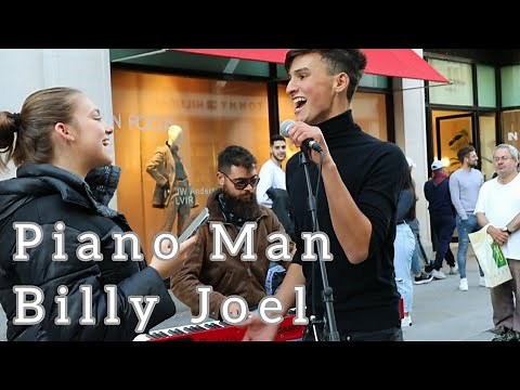 THIS GUY ENTERTAINS THE CROWD | Piano Man - Billy Joel | Allie Sherlock & Cuan Durkin Cover