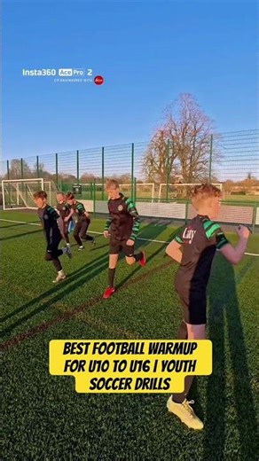 Dynamic warmup for youth players. Essential for injury prevention and agility! 💪🔥 #football