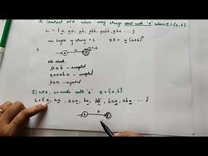 Example of NFA | Non Deterministic Finite Automata problems with solutions |NFA examples I lect 7