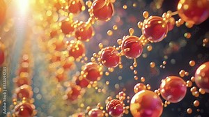 Detailed view of the proton gradient formed during the electron transport chain and how it drives the production of ATP.