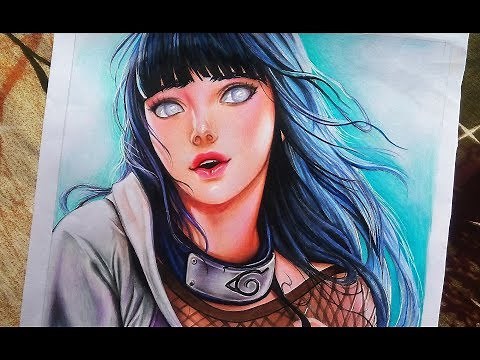 Speed Drawing - Hinata Hyuga | Sakimichan | Anime Drawing | Naruto Shippuden