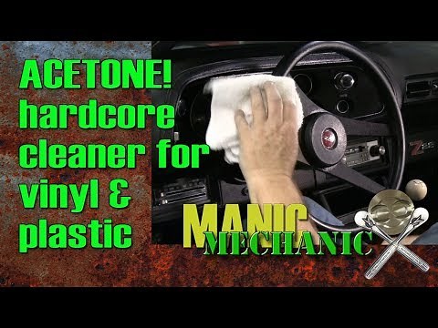 How To Use Acetone To Clean Interior of Excessive Vinyl Protectant Episode 15 Manic Mechanic