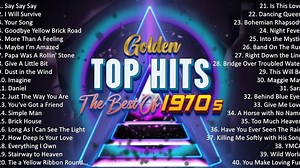 Oldies Greatest Hits Of 1970's - 70s Golden Music Playlist - Best Classic Songs