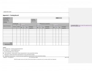 Training Record [ISO 45001 documents]