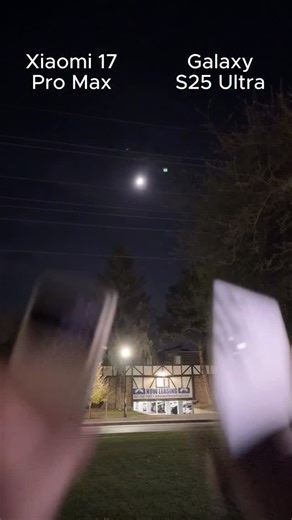 11K views · 4.1K reactions | Xiaomi 17 Pro Max vs Galaxy S25 Ultra Moon Test  Wait till the end! #xiaomi17promax #galaxys25ultra #moonphotography #zoomtest #cameratest #smartphonecomparison #techreview #samsungvxiaomi #nightphotography #flagshipphones #techshorts #mobilephotography | Custom Adventurist | Facebook