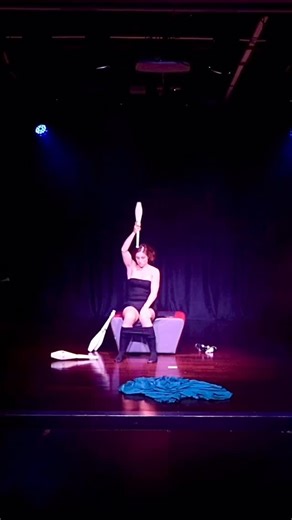“NO REGRETS” - 9min act - here it is. The juggling act I told you about where I juggle with my tights. I don’t really have a better video quality of it. It’s on my list of things to do this winter. 😅 . Anyway, I hope you can see a bit of where it is going. . This was filmed at the Nurnberger Juggling Convention in Germany. . 🎥 M. Steinmetz . . #dulceducastyle #juggling #circus #absurd #theatre | DULCE DUCA