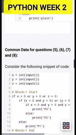 PYTHON WEEK 2 GRADED ASSIGNMENT #iitm #python #gradedassignment
