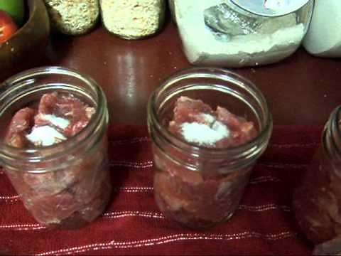 Canning Meat (Raw Pack method)