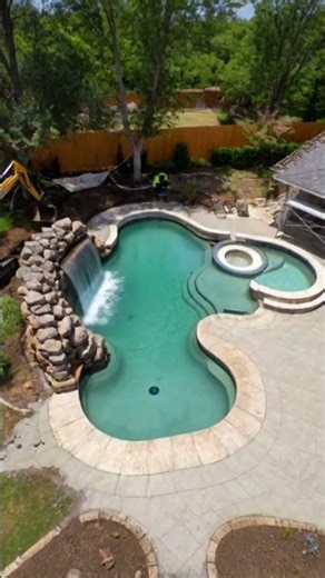 Dream Backyard Pool Renovation Timelapse #poolrenovation #beforeandafter #backyardmakeover