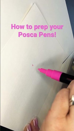 How to prepare your Posca Pens!