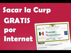 Sacar Curp Gratis por Internet