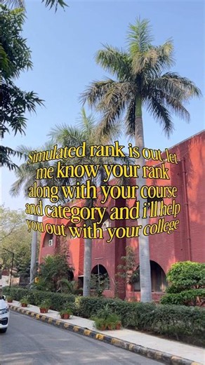 🚨 DU Simulated Rank 2026 OUT! Comment Your Rank, I’ll Help You Choose the Right College ❤️