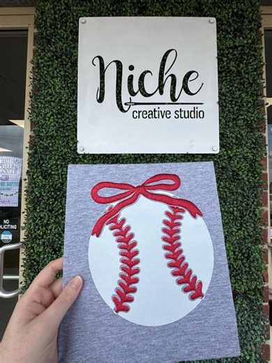 Baseball Bow 3D Puff Shirt, Sports Season Puff Lettering Sweatshirt - Etsy