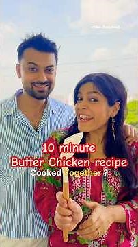 ⏰10 minute Butter Chicken Recipe🍗 #butterchicken #chicken #recipe #cooking🥘